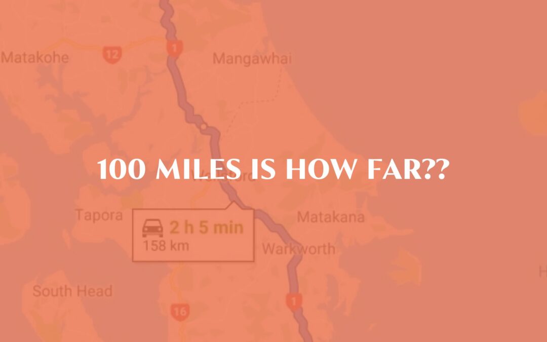 100 miles is how far??