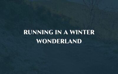 Running in a winter wonderland